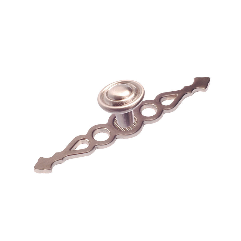 Poignée ronde surdimensionnée de 3 7/8 po de diamètre Expression, Nickel brossé