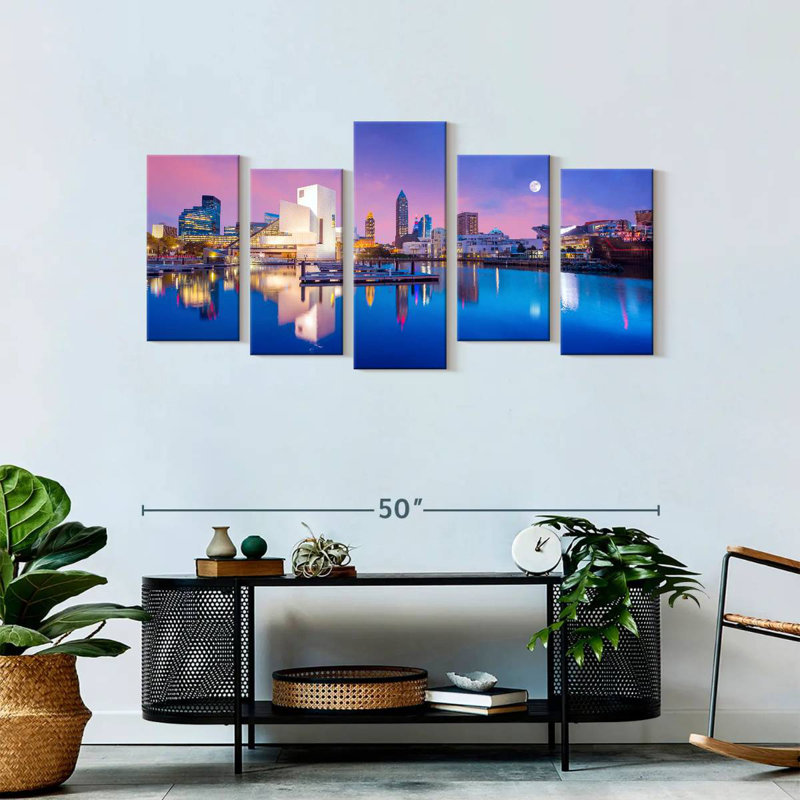  «Downtown Cleveland Skyline», H 24 po x l 49 po