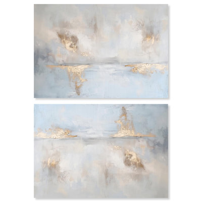 «Erosion Set Canvas Coastal Abstracts» par Art Remedy