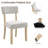 7-Piece Rectangular Dining Table Set for 6 People, 68 Inch Dining Table with Sturdy U-Shaped Base