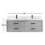Meuble-lavabo double 60 po avec plateau Cristo-1267279769