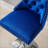 Thick Chrome Swivel Velvet Barstools, Adjustable Height