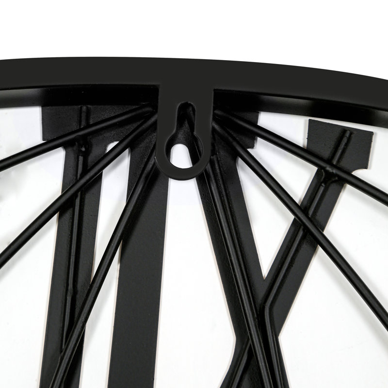 Large Metal Wall Clock