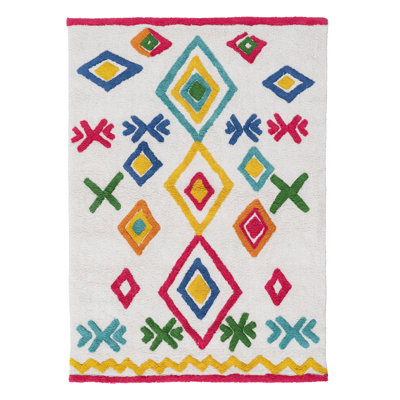 Theresia Cotton Red/Blue/Green Rug