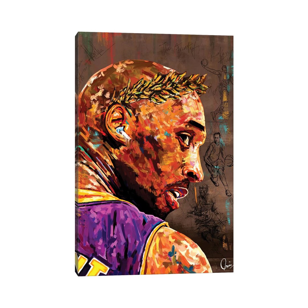 Leinwandbild - Kunstdruck „Kobe Bryant” von Crixtover Edwin