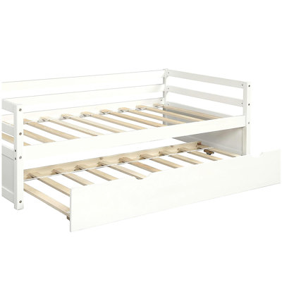 Twin Size Daybed with Trundle Frame Set