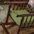 Elegant solid walnut environmental rocking chair