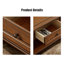 Table basse brune en bois massif et manufacturé-1175070362
