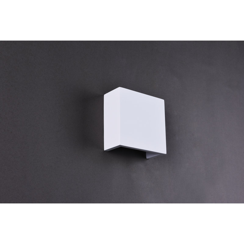 Blandford Ceramic Up & Downlight, 15cm H x 15cm W x 7cm D