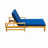 Acacia Wood Adjustable Backrest Outdoor Lounge Chair,Suitable for Gardens,Terraces,and Poolside Areas-114605939
