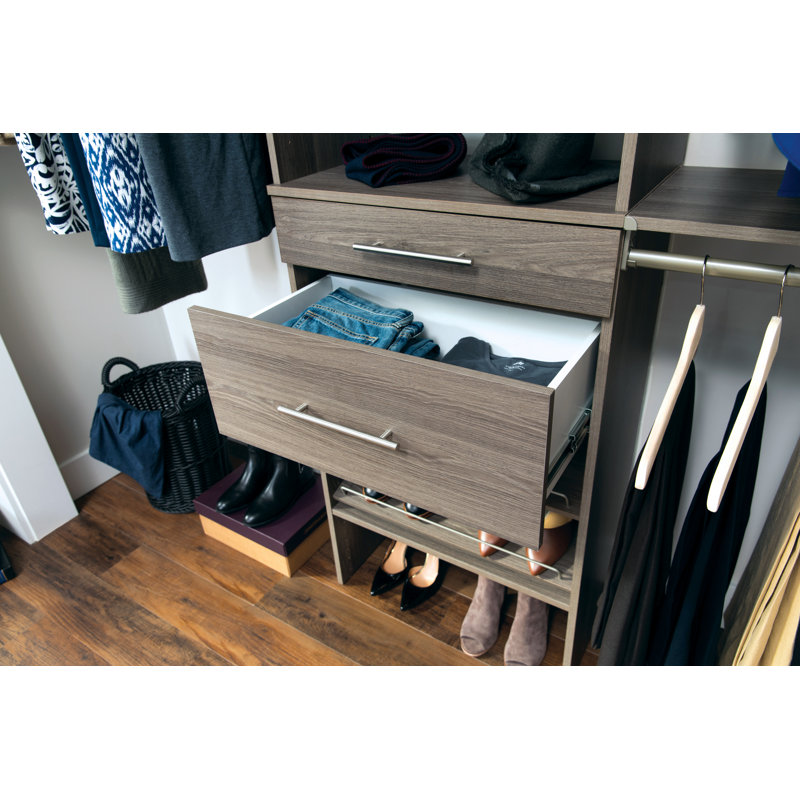 Tiroir moderne l 24,75 po SuiteSymphony, Gris graphite