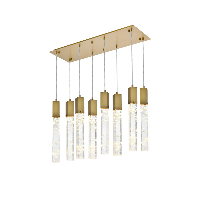Luminaire suspendu 36 po Aurora, Or satiné