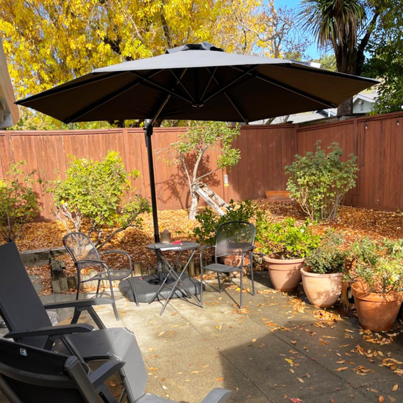 335cm Cantilever Parasol, Grey