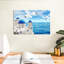 Santorini Island - reproduction sur toile tendue-74597533