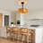 19'' Caged Ceiling Fan With 4 Lights Kit And Remote Control