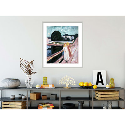 «Girls on the Pier» par Edvard Munch - impression giclée sur cadre