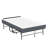 75"X46" Wide Folding Bed With Adjustable Headboard, Extra Long Rollaway Bed For Tall People, 5" Memory Foam Mattress, Heavy-Duty Guest Bed On Wheels, Spacious Twin Cot