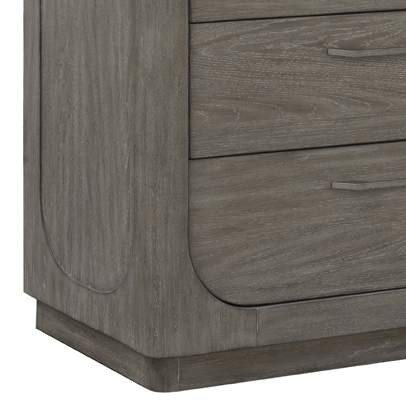 Griffith Gray Oak Three Drawer Hall Chest