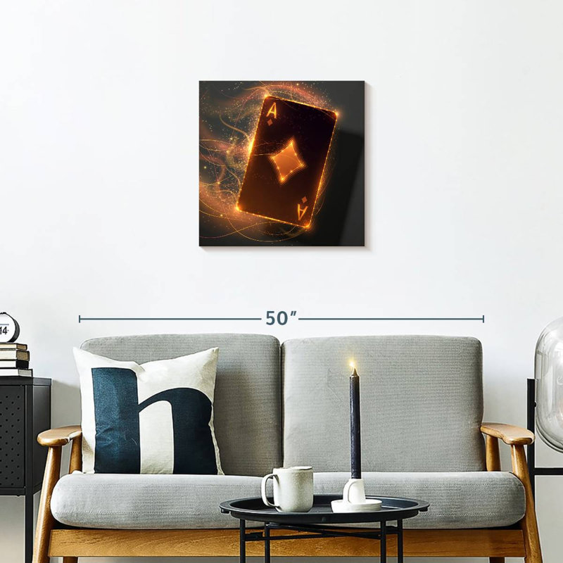 Senne Golden Ace Card, 20" H x 20" W