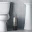 Brosse de toilette autoportante et porte-16in. h