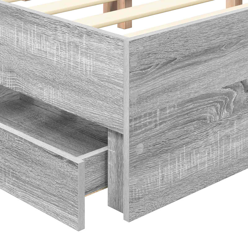 Bed, Kingsize (5'), Grey Sonoma