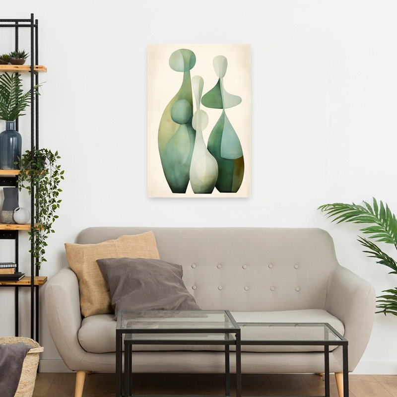 Art contemporain abstrait géométrique, H 24 po x l 16 po
