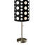 Lampe de table 33 po en métal de style rétro avec abat-jour-614121004