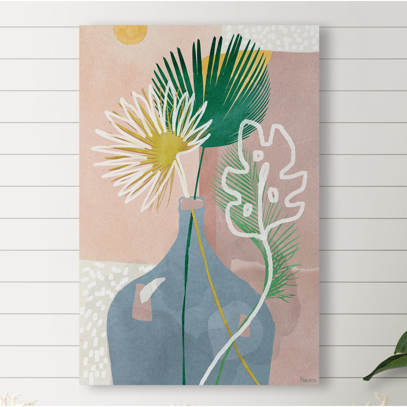 «Fan Leaf», reproduction sur toile, H 18 po x l 12 po x P 1,5 po