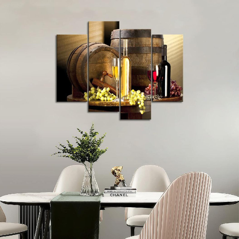 Ensemble de 4 décorations murales pour la cuisine