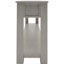 Élégante table avec tiroirs et tablette pour le hall d'entrée - Console de couloir moderne avec finition vieillie et gris