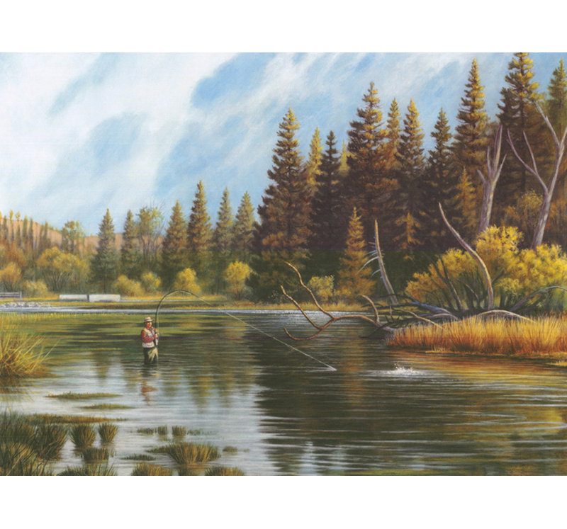 Fly Fishing, 18" H x 24" W