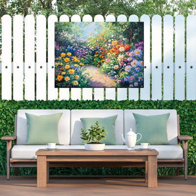 Art sur toile d'extérieur en pleine floraison