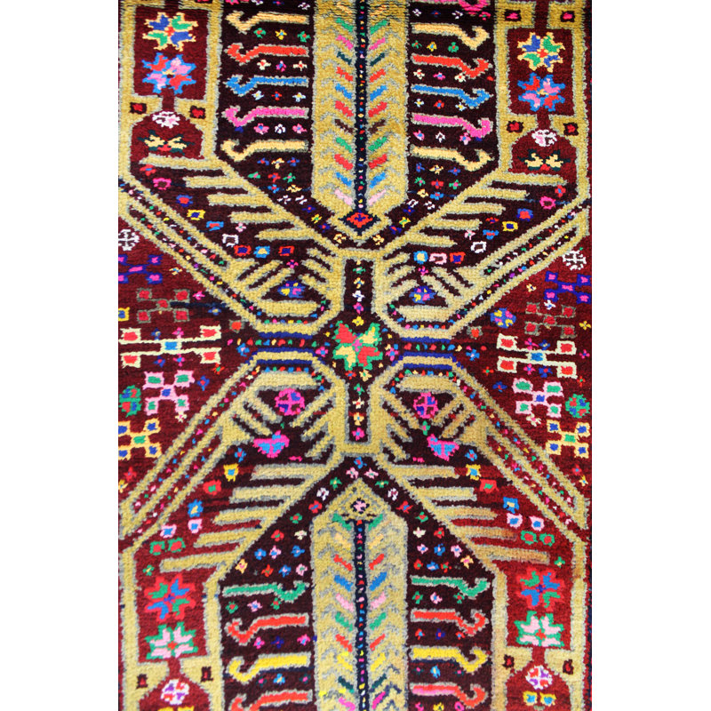 Herki One-of-a-Kind 3'2" X 10'4" 1960s Runner Area Rug in
