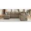 Canapé modulaire 109,9 po Canapé-lit polyvalent Canapé-lit en forme de U avec un grand espace de rangement, deux porte-gobelets et des ports de chargement pour le salon