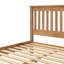 Ensemble de chambre à coucher 5 pièces Ophelia, deux tables de chevet, un lit, une grande commode et une large commode style rustique en bois massif-100672165