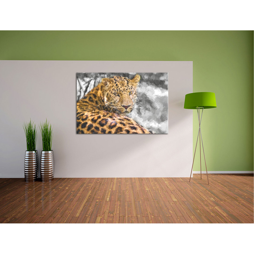 Leinwandbild Leopard im Schatten