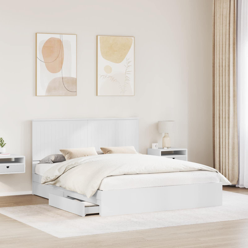 Bed, European Kingsize (160 x 200 cm), White
