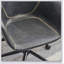 Chaise de bureau avec structure en métal, similicuir, pivotante, hauteur réglable, roulettes