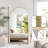  Arched Full-Length Floor Mirror with Aluminum Alloy Frame, Shatter-Resistant Glass, Freestanding or Wall Mounted-1114336363-1114336360