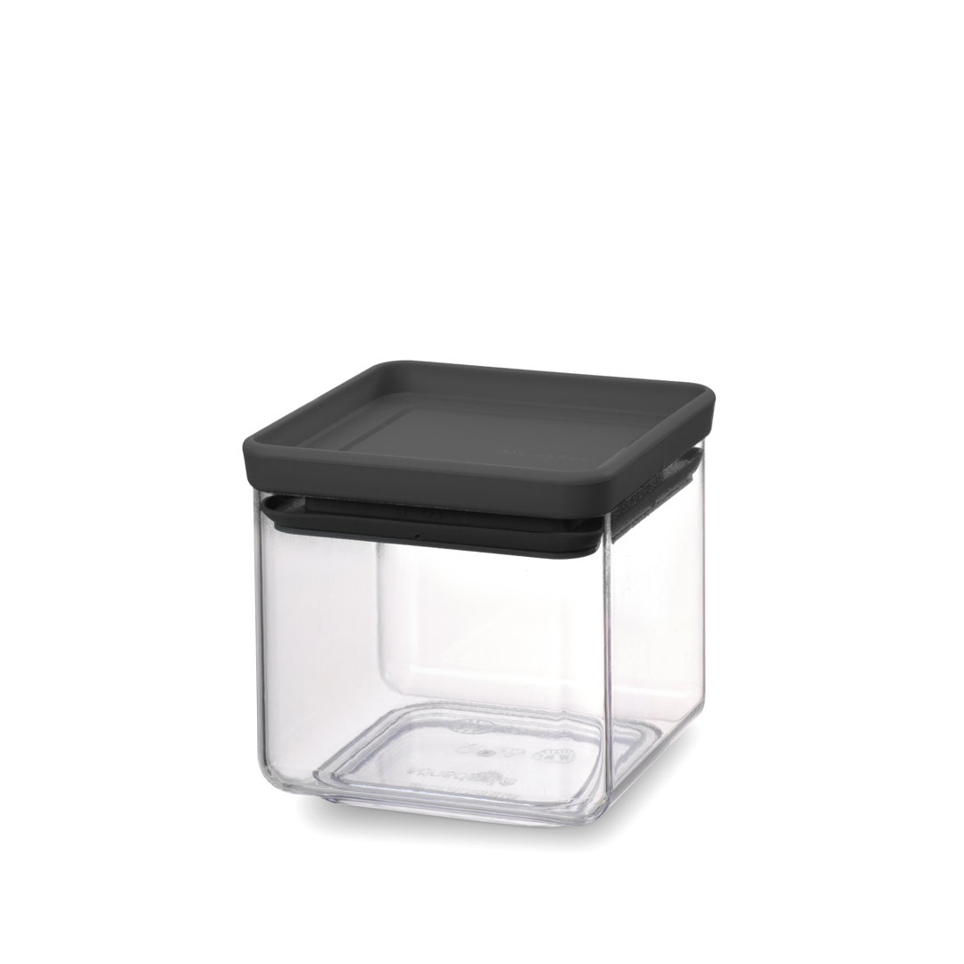 Brabantia Tasty+ Stackable Square Canister, 0.7 Quart (0.7 Liter) Brabantia