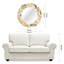 Miroir mural biseauté glam charme Centerview