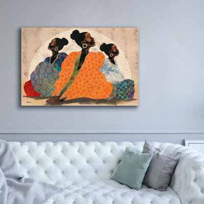 Epic Graffiti 'Meditation Contemplation' by Alonzo Saunders Canvas Wall Art