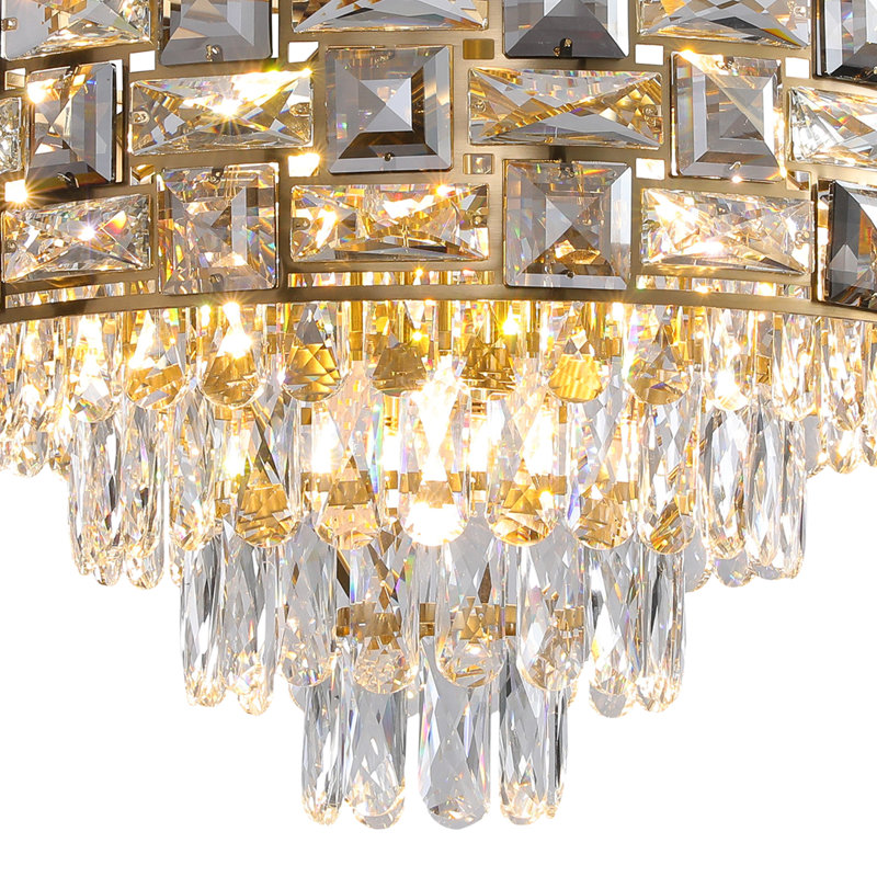 Luxuria Glass Semi Flush Mount