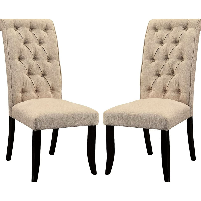 2 chaises de salle à manger rembourrées Rustic