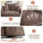 41''Modern Oversized Chenille 360° Swivel Accent Chair-2137959599