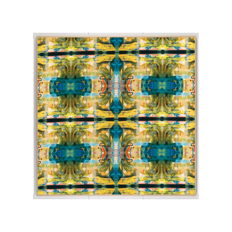 Headwinds Framed Scarf By Lori Johnson In 36X36x2 Shadowbox