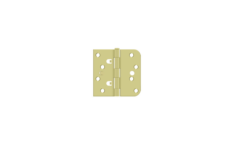 Steel Butt Bearing Hinge, Bright Brass