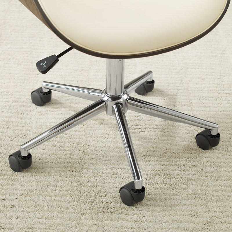 Chaise de bureau pivotante, Beige