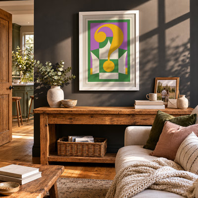 Inquiry Geometric - Framed Print
