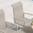Patio Dining Set with Rectangular Dining Table and  Padded Swivel Chairs-463449466